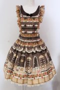Angelic Pretty / Sweet Cream Houseエプロン風スカート  ココア O-25-05-12-020-AP-SK-IG-OS