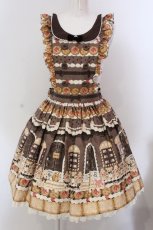 画像1: Angelic Pretty / Sweet Cream Houseエプロン風スカート  ココア O-25-05-12-020-AP-SK-IG-OS (1)