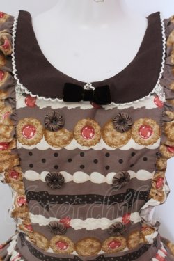 画像2: Angelic Pretty / Sweet Cream Houseエプロン風スカート  ココア O-25-05-12-020-AP-SK-IG-OS