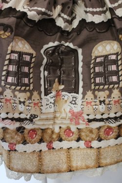 画像3: Angelic Pretty / Sweet Cream Houseエプロン風スカート  ココア O-25-05-12-020-AP-SK-IG-OS