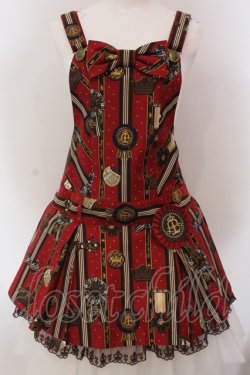 画像1: Angelic Pretty / Chocolate Rosetteサロペット  アカ O-25-05-12-021-AP-OP-IG-OS