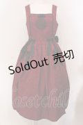 axes femme kawaii / 牡丹刺繍チャイナジャンスカ M ワイン O-25-05-12-024-AX-OP-OW-OS