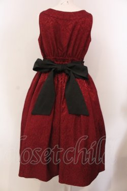 画像4: axes femme kawaii / 牡丹刺繍チャイナジャンスカ M ワイン O-25-05-12-024-AX-OP-OW-OS