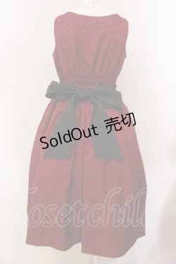 画像4: axes femme kawaii / 牡丹刺繍チャイナジャンスカ M ワイン O-25-05-12-024-AX-OP-OW-OS
