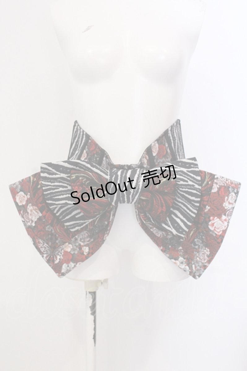 画像1: Qutie Frash / リボン帯コルセット  レッド O-25-05-13-001-QU-TO-OW-ZI (1)