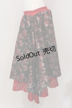 画像2: Qutie Frash / 和柄アシメラップスカート  レッド O-25-05-13-027-QU-SK-OW-OS