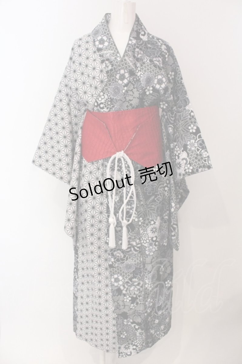 画像1: Qutie Frash / 2024 浴衣3点セット  ブラック O-25-05-13-028-QU-OP-OW-OS (1)
