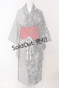 Qutie Frash / 2024 浴衣3点セット  ブラック O-25-05-13-028-QU-OP-OW-OS