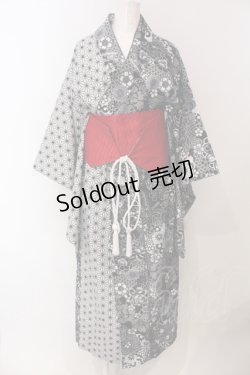画像1: Qutie Frash / 2024 浴衣3点セット  ブラック O-25-05-13-028-QU-OP-OW-OS