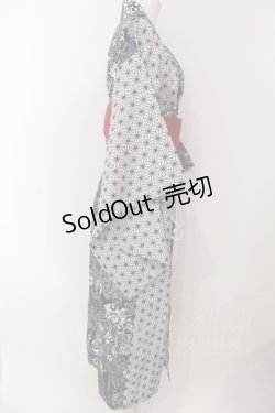 画像3: Qutie Frash / 2024 浴衣3点セット  ブラック O-25-05-13-028-QU-OP-OW-OS
