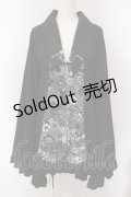 Qutie Frash / 2024年プレミアム-朧月-着物カーデ  ブラック O-25-05-13-030-QU-TO-OW-ZT177