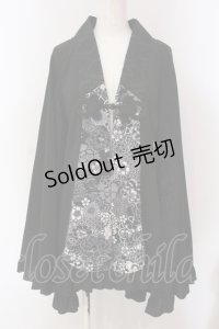 Qutie Frash / 2024年プレミアム-朧月-着物カーデ  ブラック O-25-05-13-030-QU-TO-OW-ZT177