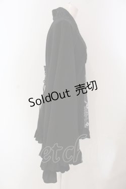 画像3: Qutie Frash / 2024年プレミアム-朧月-着物カーデ  ブラック O-25-05-13-030-QU-TO-OW-ZT177