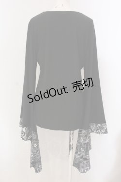 画像3: Qutie Frash / プレミアムセット2024-朧月- 着物袖インナーT  ブラック O-25-05-13-031-QU-TO-OW-ZI