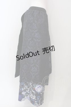 画像3: Qutie Frash / 和柄ワイドパンツ  ブルー O-25-05-13-034-QU-PA-OW-ZI