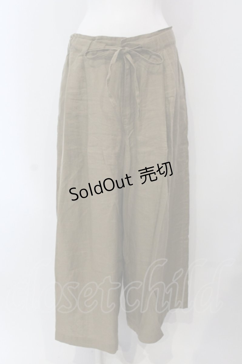 画像1: 【SALE】RNA / リネンイージーワイドパンツ M ベージュ O-25-05-13-035-PU-PA-OW-ZT103 (1)