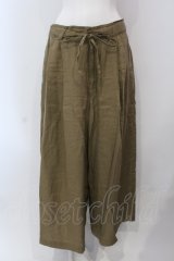 RNA / リネンイージーワイドパンツ M ベージュ O-25-05-13-035-PU-PA-OW-ZT103