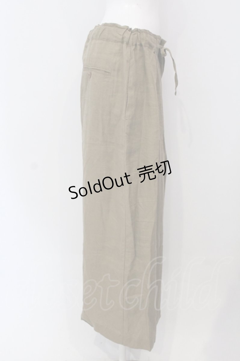 画像2: 【SALE】RNA / リネンイージーワイドパンツ M ベージュ O-25-05-13-035-PU-PA-OW-ZT103 (2)