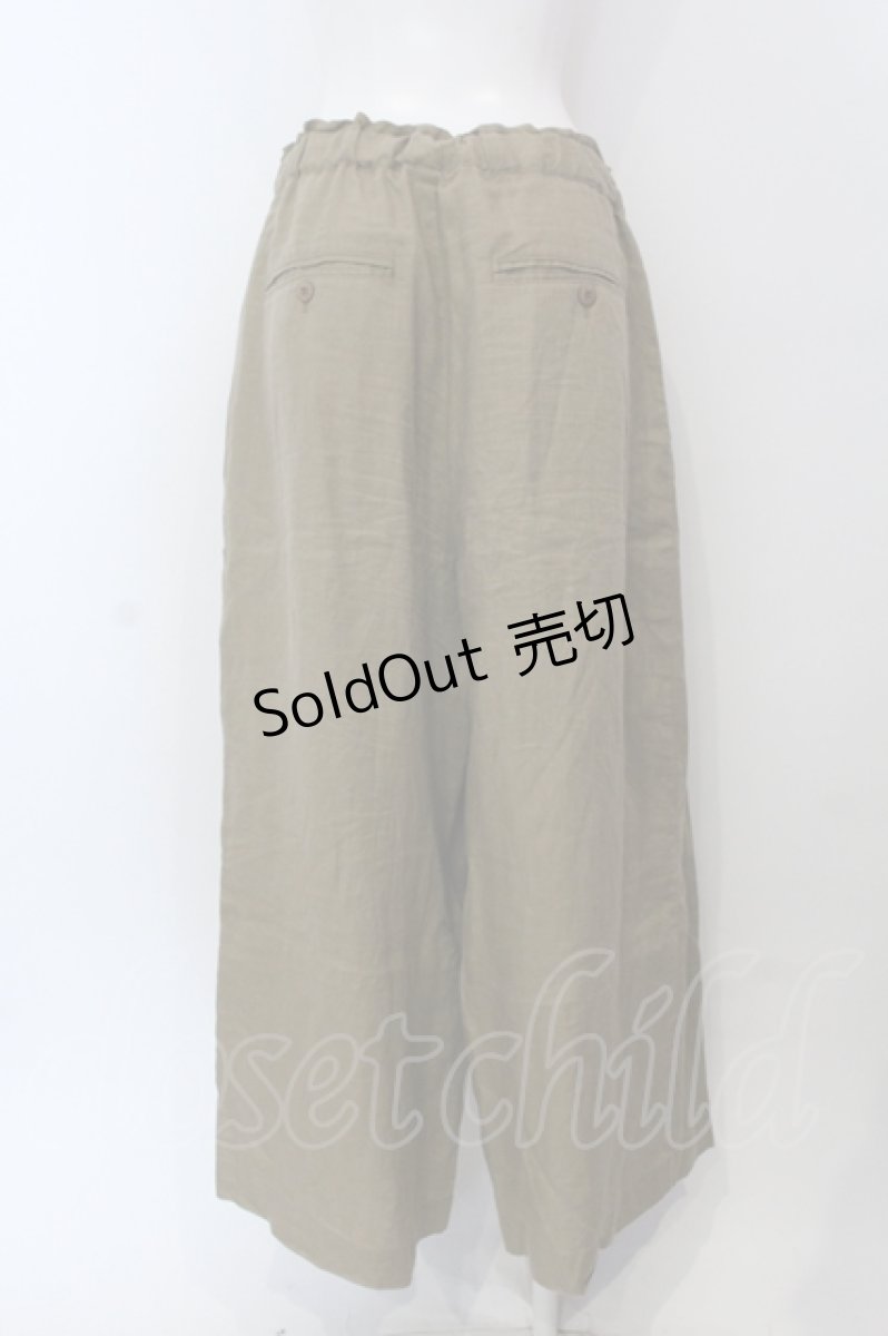 画像3: 【SALE】RNA / リネンイージーワイドパンツ M ベージュ O-25-05-13-035-PU-PA-OW-ZT103 (3)