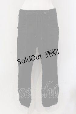 画像1: 【SALE】RNA / スリムカーゴスウェットデニム M ブラック O-25-05-13-036-PU-PA-OW-ZT001