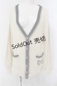 Maison de FLEUR Petite Robe canone / 埋められないラインカーディガン F アイボリー×ネイビー O-25-05-13-041-EL-TO-OW-OS