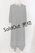 Maison de FLEUR Petite Robe canone / ブリジットが注ぐサイダーワンピース M グレー O-25-05-13-042-EL-OP-OW-OS