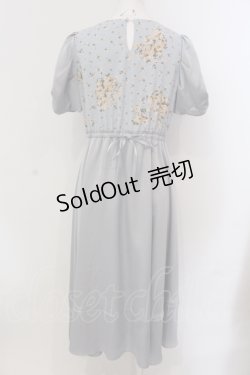 画像3: 【SALE】Maison de FLEUR Petite Robe canone / 君を思い出す花柄ワンピース M サックス O-25-05-13-043-EL-OP-OW-ZT341