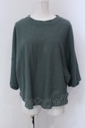 RNA / HEMPコットン製品染めルーズTシャツ M グリーン O-25-05-13-044-PU-TO-OW-OS
