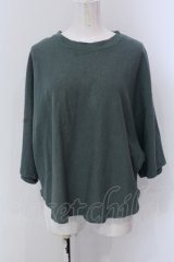 RNA / HEMPコットン製品染めルーズTシャツ M グリーン O-25-05-13-044-PU-TO-OW-OS