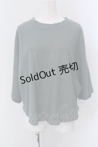 RNA / HEMPコットン製品染めルーズTシャツ M グリーン O-25-05-13-044-PU-TO-OW-OS