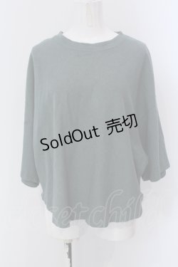 画像1: RNA / HEMPコットン製品染めルーズTシャツ M グリーン O-25-05-13-044-PU-TO-OW-OS