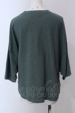 画像2: RNA / HEMPコットン製品染めルーズTシャツ M グリーン O-25-05-13-044-PU-TO-OW-OS