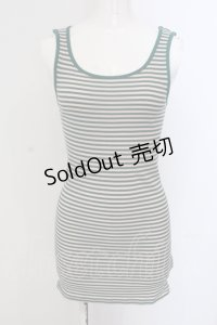 RNA / リブロング丈ボーダーランニング M グリーン O-25-05-13-046-PU-TO-OW-ZY