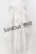 Qutie Frash / 8分丈袴ロンスカ  ホワイト O-25-05-13-005-QU-SK-OW-OS