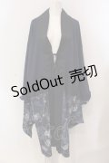 Qutie Frash / 着物ロングカーデ  ブルー O-25-05-13-059-QU-JA-IG-OS