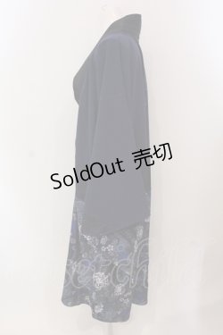 画像3: Qutie Frash / 着物ロングカーデ  ブルー O-25-05-13-059-QU-JA-IG-OS