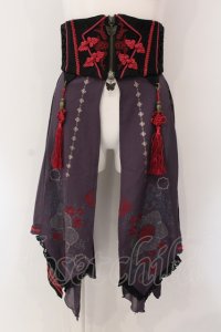 Ozz oneste / 百鬼夜行コルセットスカート  パープル系 O-25-05-13-060-OO-SK-IG-OS