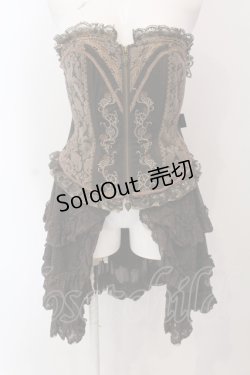 画像1: Ozz Croce / オーバーバストコルセット  ブラウン O-25-05-13-062-OO-OP-IG-OS