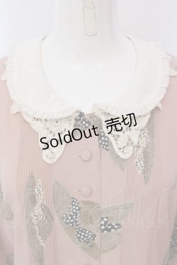 画像2: PINK HOUSE / 麦わら帽子プリントワンピース  ピンク O-25-05-13-065-LO-OP-IG-OS
