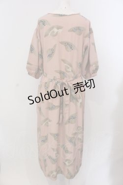 画像4: PINK HOUSE / 麦わら帽子プリントワンピース  ピンク O-25-05-13-065-LO-OP-IG-OS
