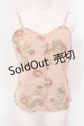 PINK HOUSE / ガーベラプリントキャミソール  ピンク O-25-05-13-066-LO-TO-IG-OS