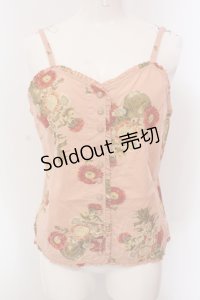 PINK HOUSE / ガーベラプリントキャミソール  ピンク O-25-05-13-066-LO-TO-IG-OS
