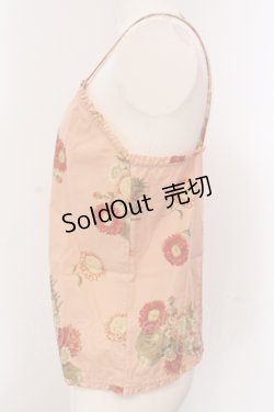 画像2: PINK HOUSE / ガーベラプリントキャミソール  ピンク O-25-05-13-066-LO-TO-IG-OS