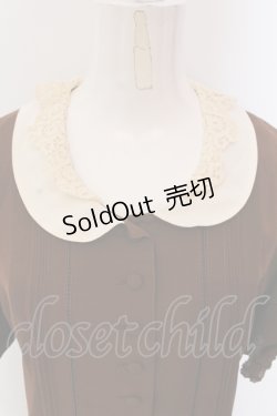 画像2: PINK HOUSE / レースダブルカラータックワンピース  ブラウン O-25-05-13-067-LO-OP-IG-OS