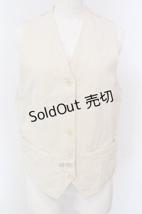 PINK HOUSE / デニムベスト  アイボリー O-25-05-13-071-LO-TO-IG-OS