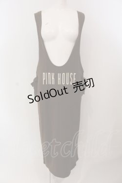 画像1: PINK HOUSE / ロゴニットジャンパースカート  ブラウン O-25-05-13-074-LO-OP-IG-OS