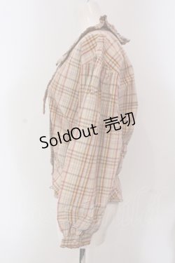 画像2: PINK HOUSE / マドラスチェックフリルブラウス  ピンク系 O-25-05-13-075-LO-BL-IG-OS