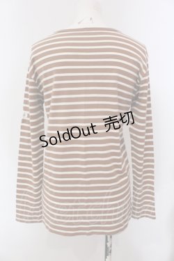 画像2: PINK HOUSE / ボーダーカットソー  オレンジ系 O-25-05-13-077-LO-TO-IG-ZI