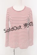 PINK HOUSE / ボーダーカットソー  アカ×シロ O-25-05-13-078-LO-TO-IG-ZI