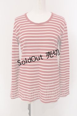 画像1: PINK HOUSE / ボーダーカットソー  アカ×シロ O-25-05-13-078-LO-TO-IG-ZI